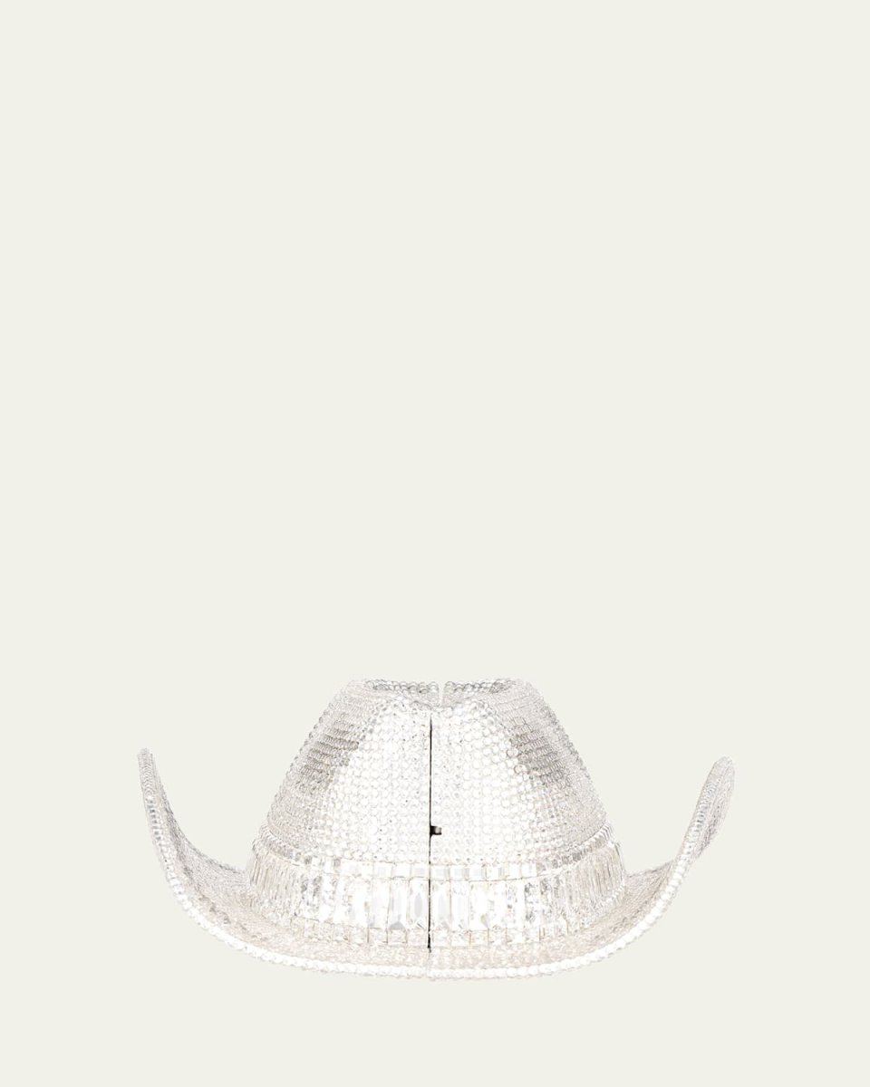 Crystal Cowboy Hat Clutch Bag